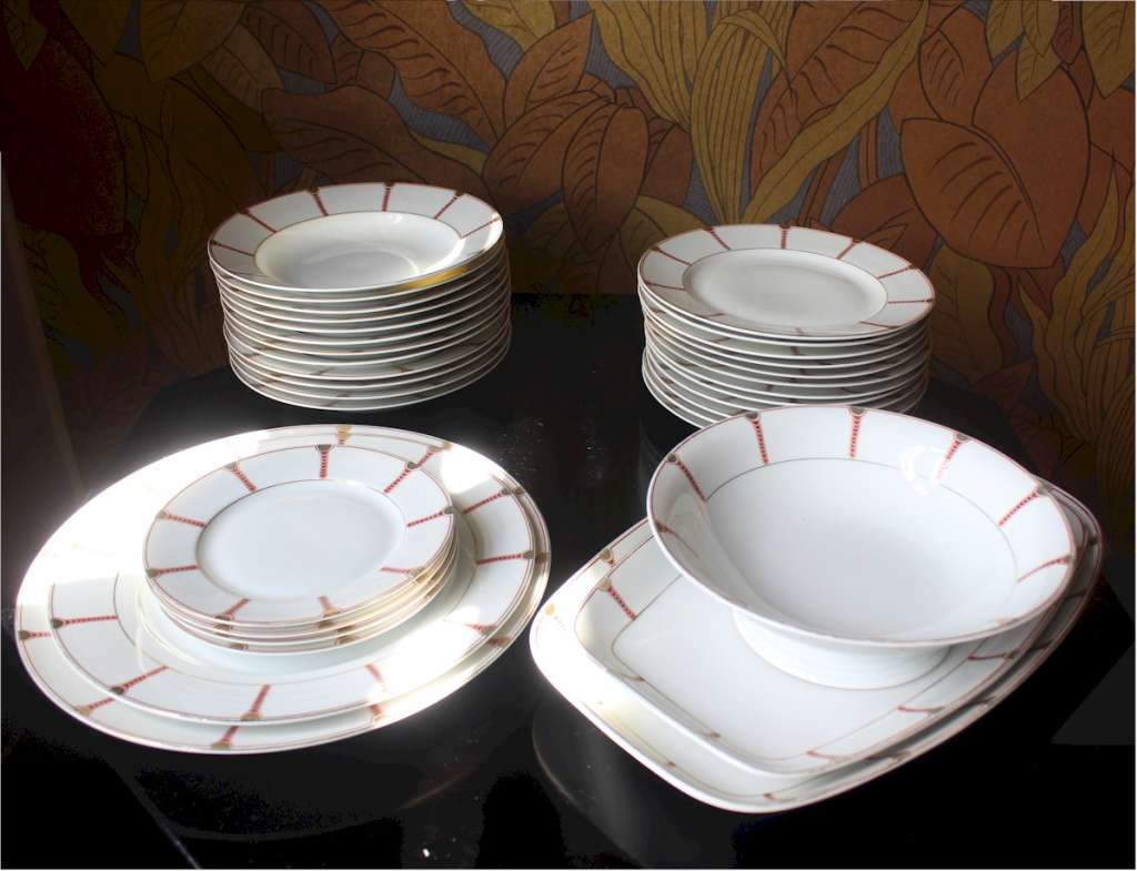  Art Deco Czech part dinner set