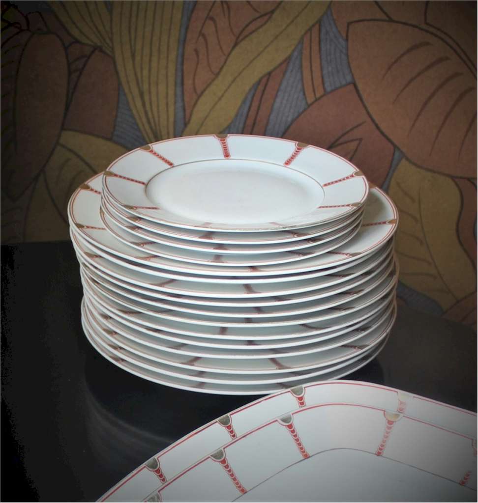  Art Deco Czech part dinner set