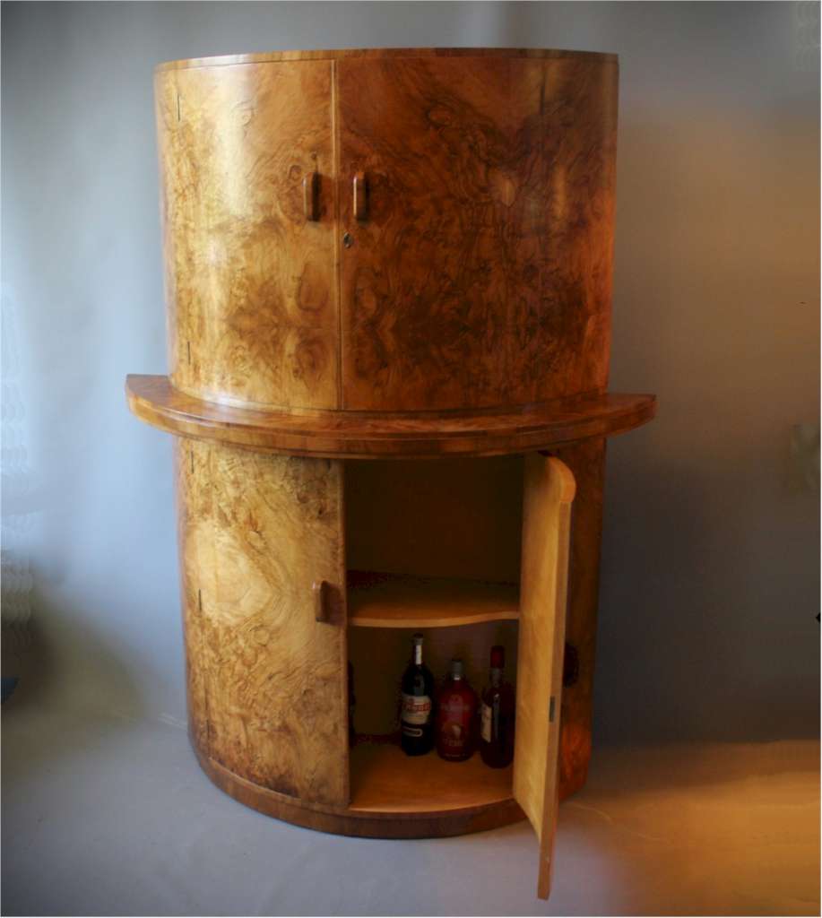 Art Deco Demi-Lune cocktail cabinet