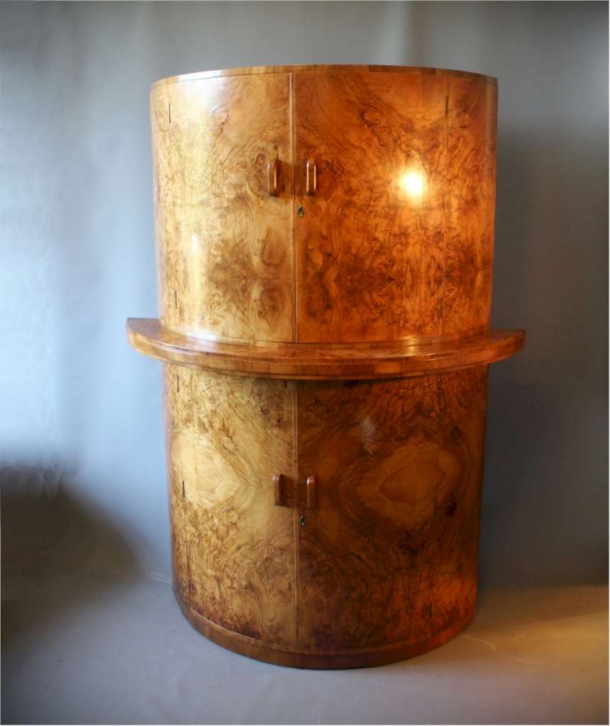 Art Deco Demi-Lune cocktail cabinet