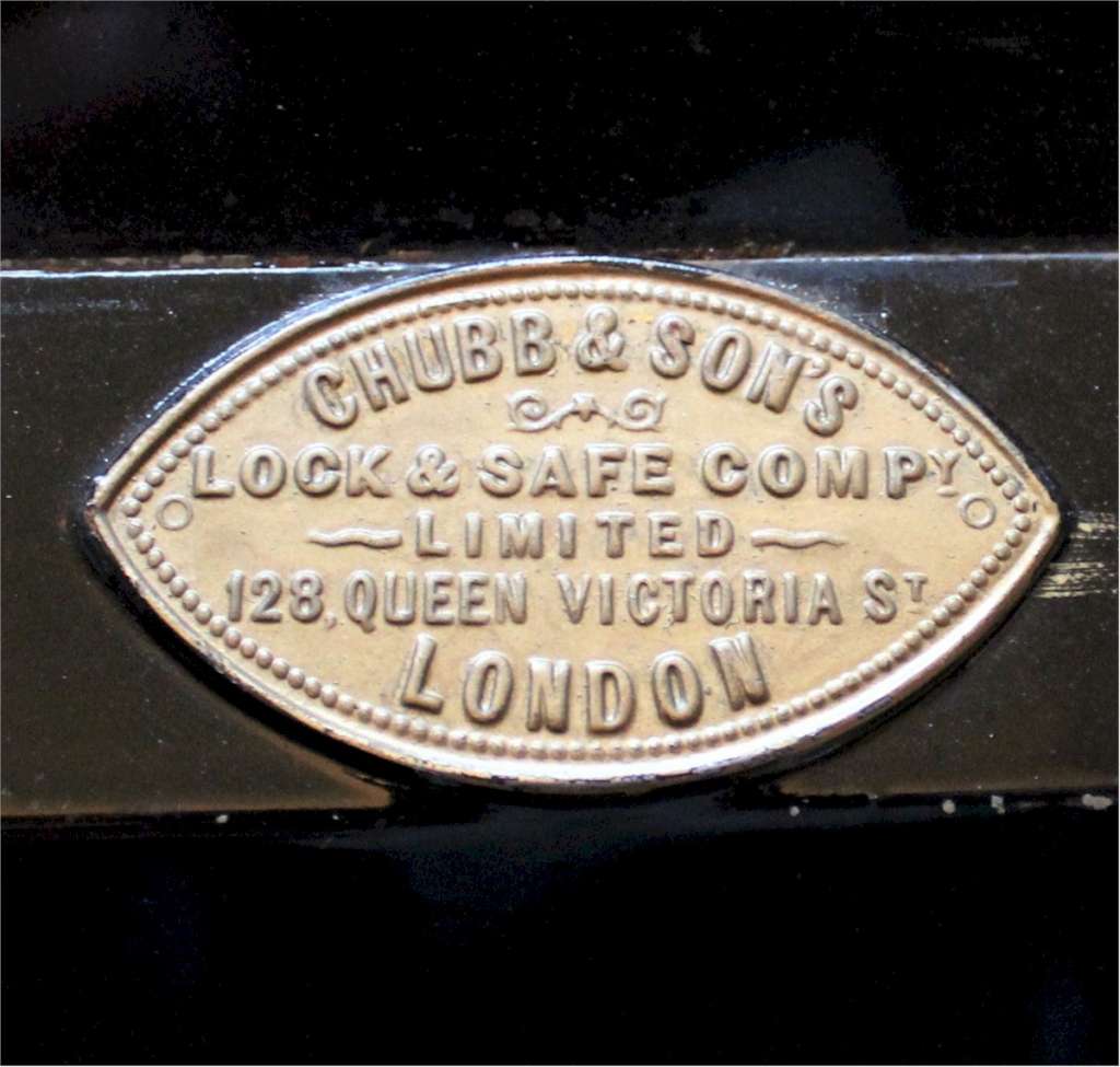 Antique pair of document safes by Chubb