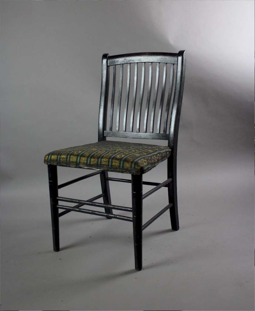 Aesthetic movement child's ebonised chair