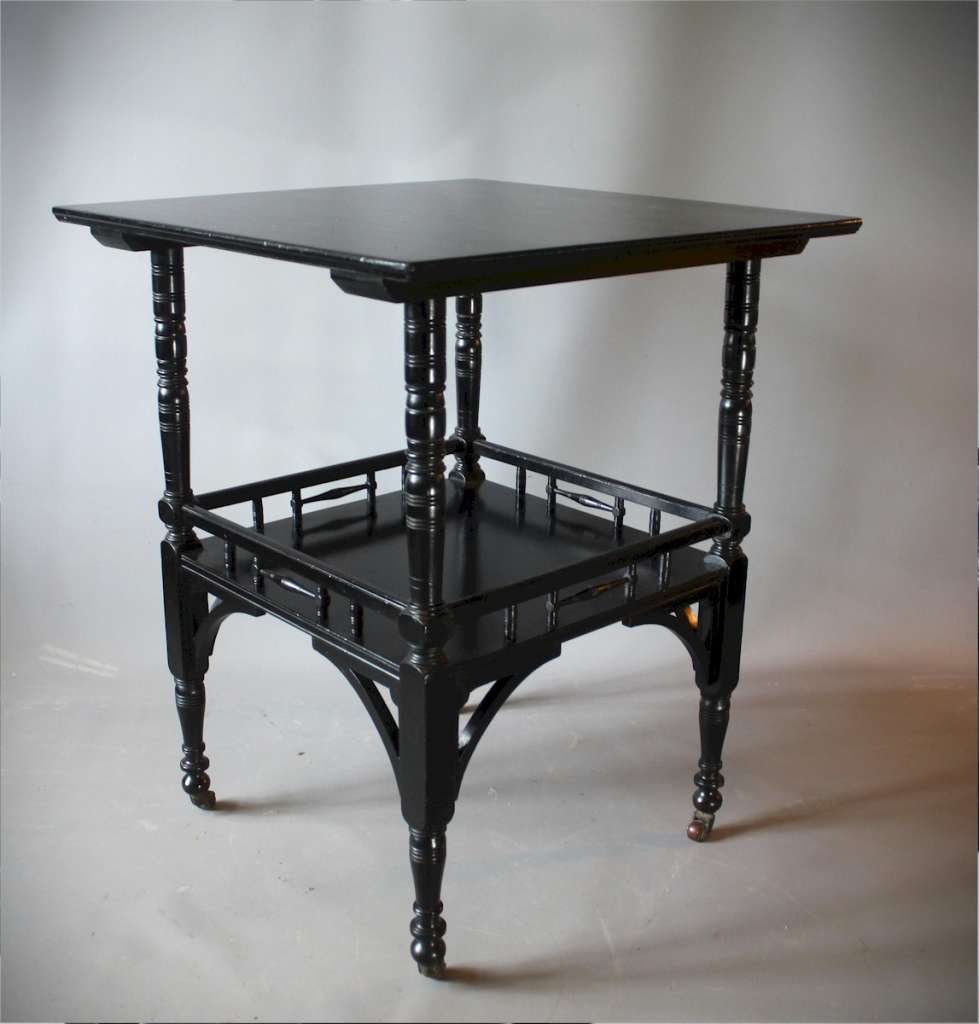 Aesthetic Movement Ebonised occasional table