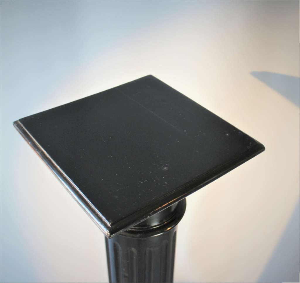 Victorian polished ebonised column