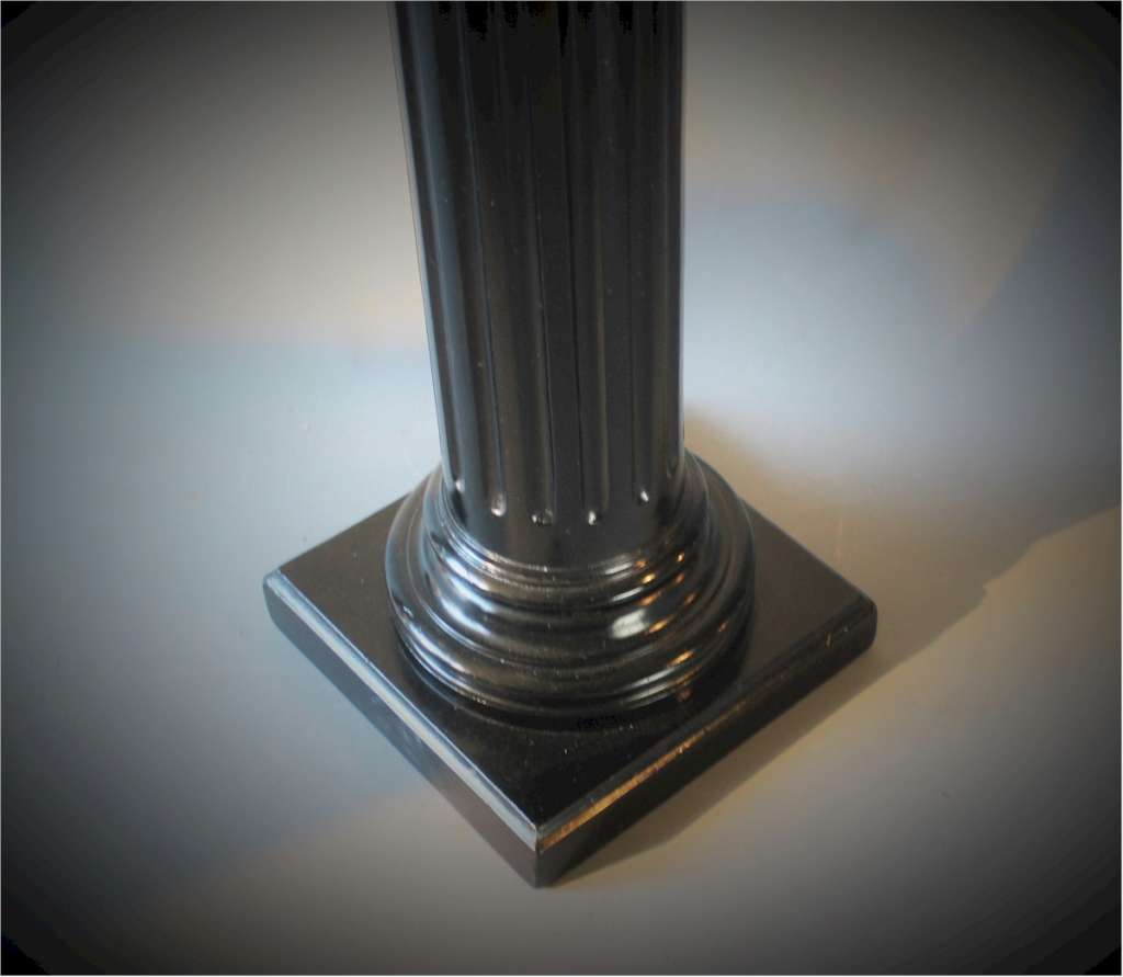 Victorian polished ebonised column