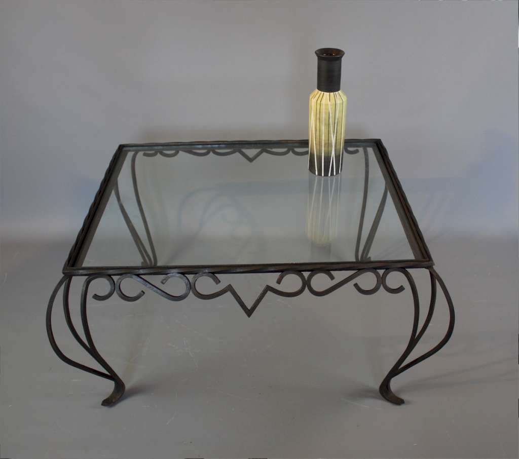French iron coccasional table c1950