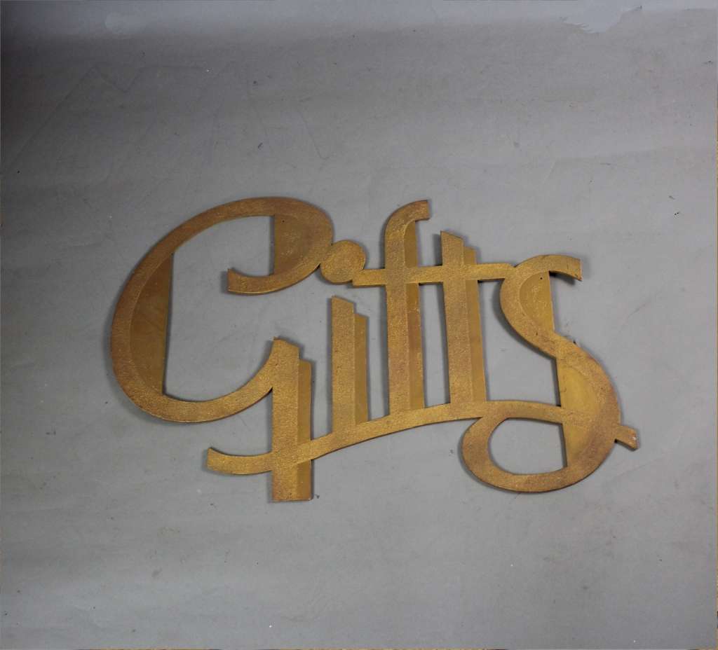 Vintage 1950's shop sign 