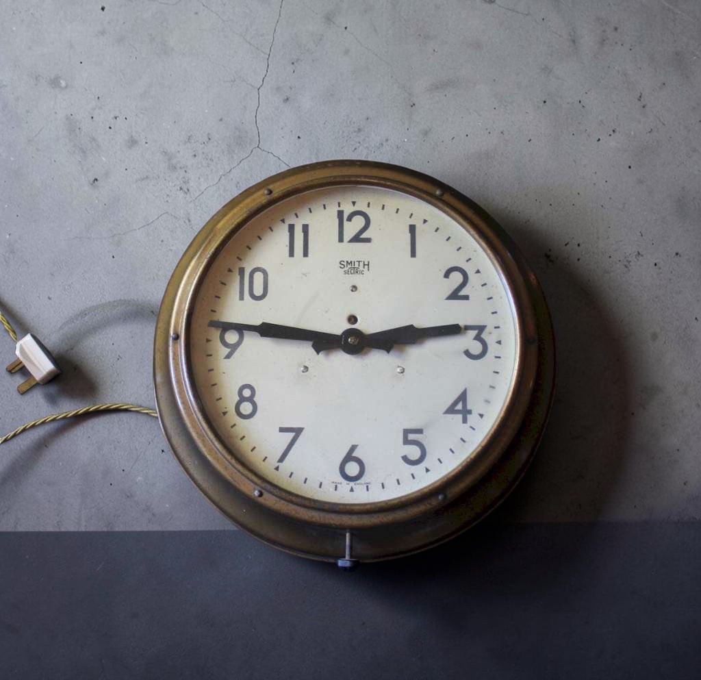 Smiths Sectric metal framed Industrial wall clock,