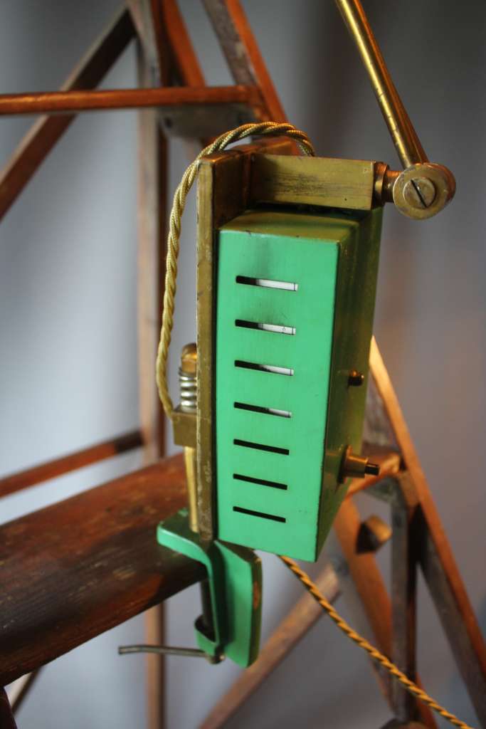 Mid Century Green Industrial lamp