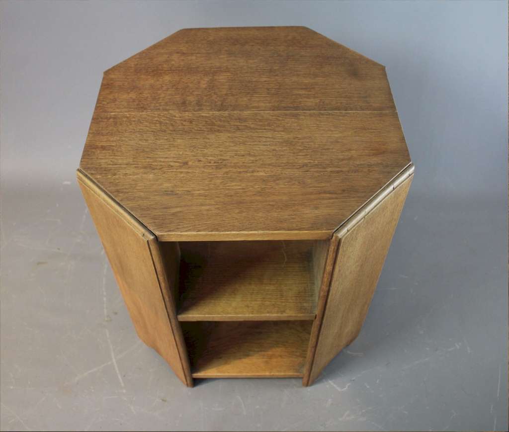 Heals 1930's oak book table.