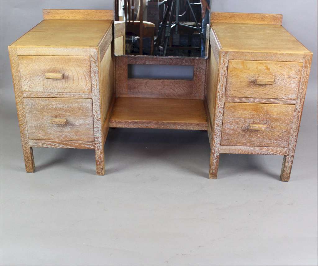 Heals 1930's limed oak dressing table from the Russet range SOLD