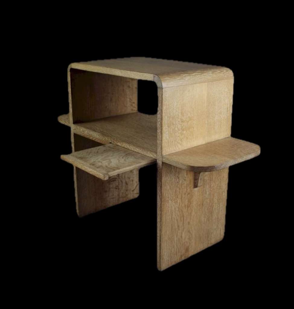 Heals limed oak side table c1930's