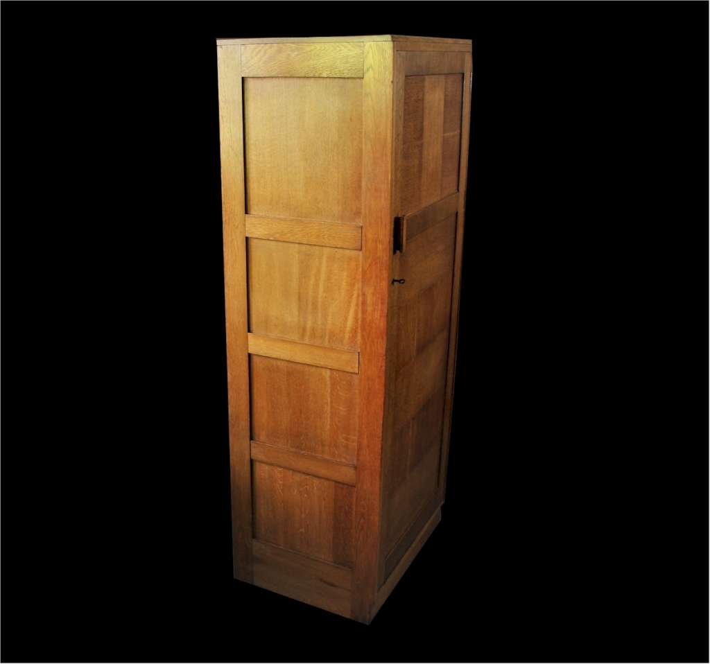 Heals limed oak cupboard wardrobe