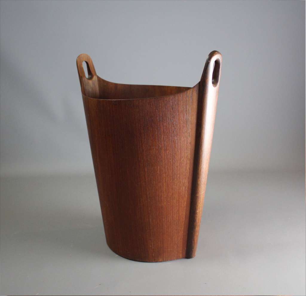 Einar Barnes for P.S. Heggen Teak Wastepaper Basket