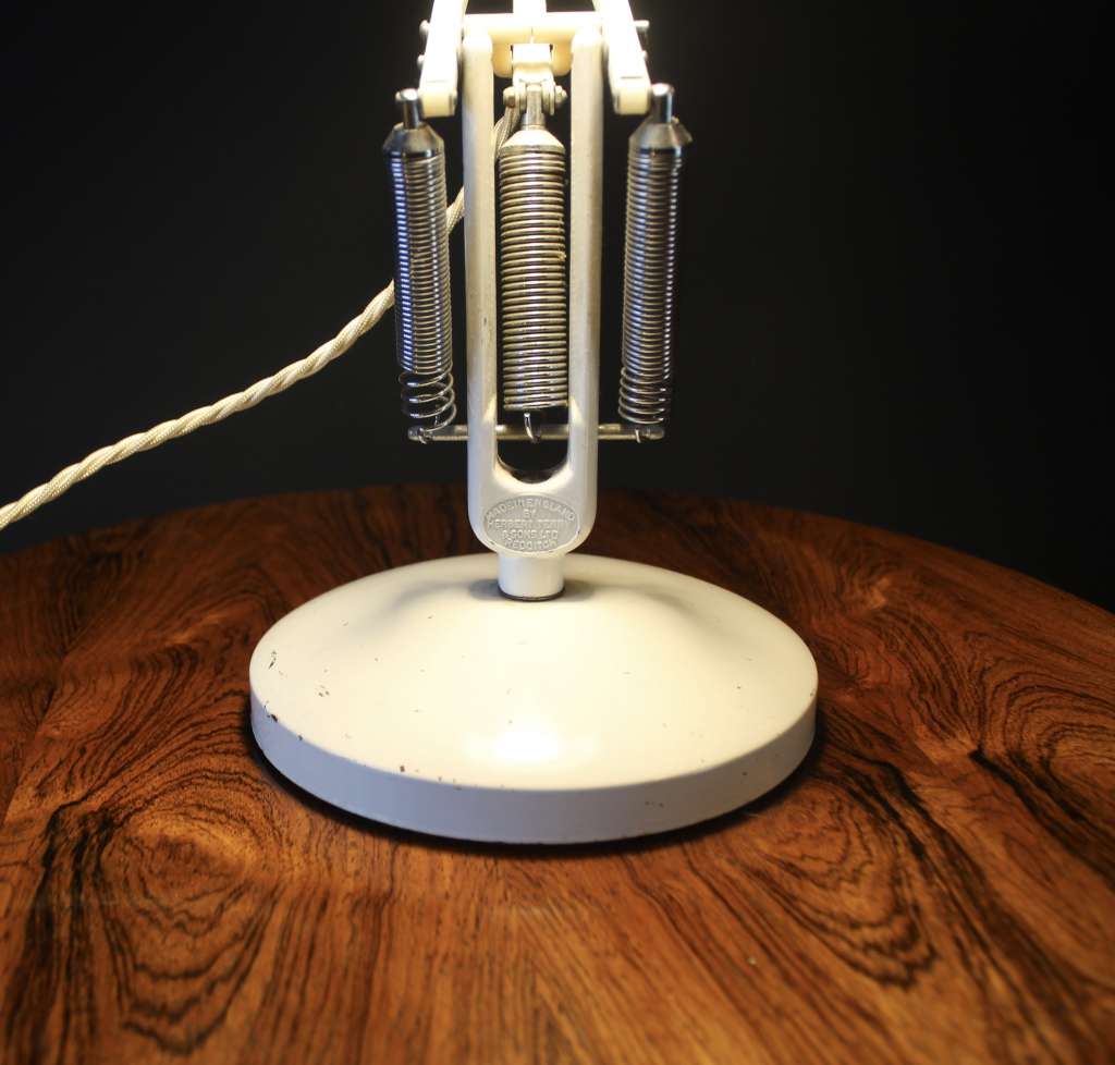 Herbert Terry Model 75 white Anglepoise desk lamp