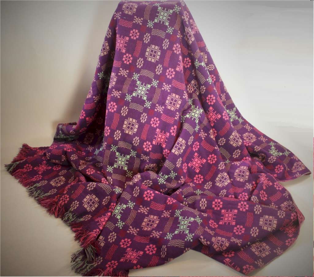 Vintage Welsh Blanket by Holytex.