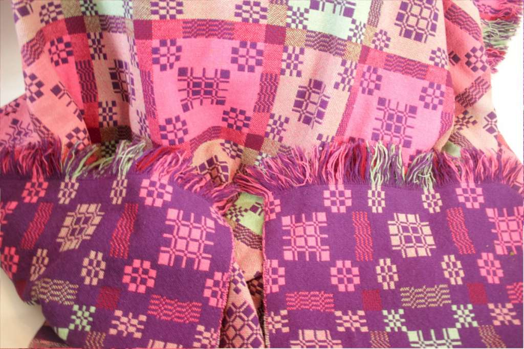 Vintage Welsh Blanket by Holytex.