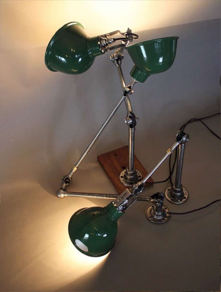Industrial wall / bench lamp by Dugdills