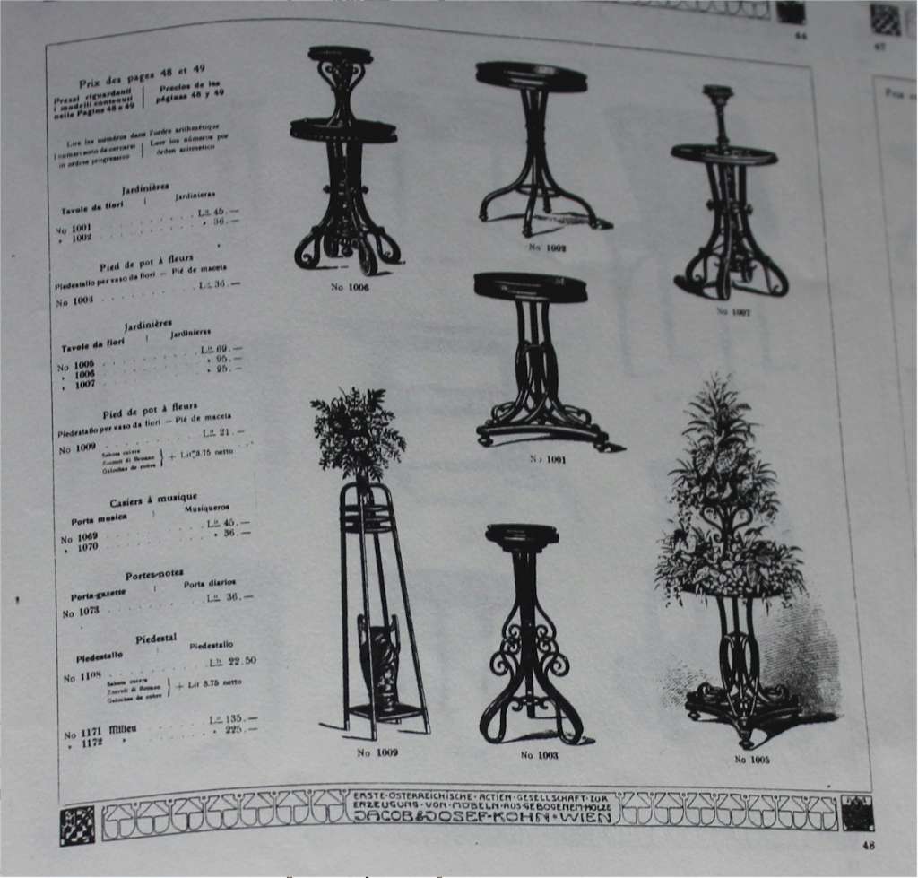 Bentwood Planter by Kohn Bros