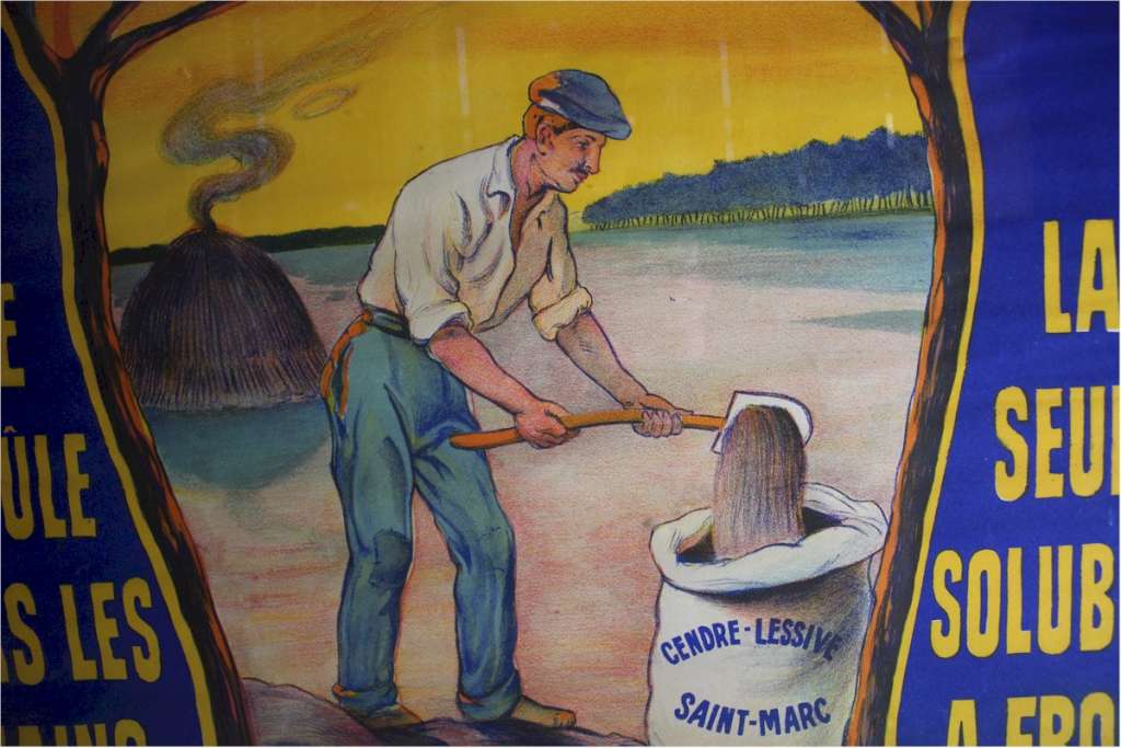 Advertising poster Cendres de Lessive St-Marc