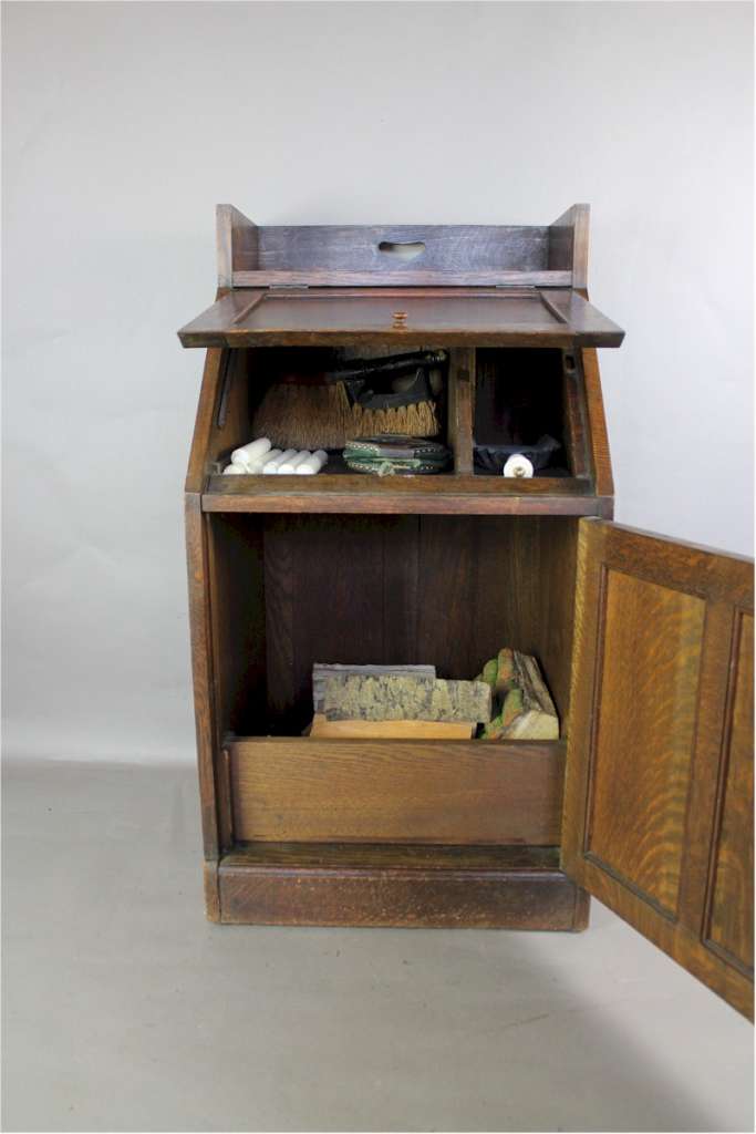 Rare Liberty & Co arts and crafts fireside cabinet