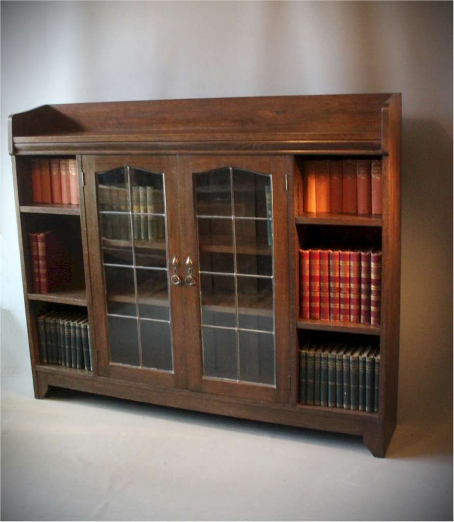 arts and crafts oak bookcase by Liberty & Co