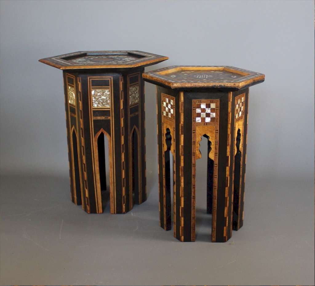 Mother of pearl Moorish table, Liberty & Co.