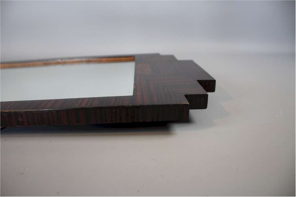 Art Deco wall mirror Macassar veneer
