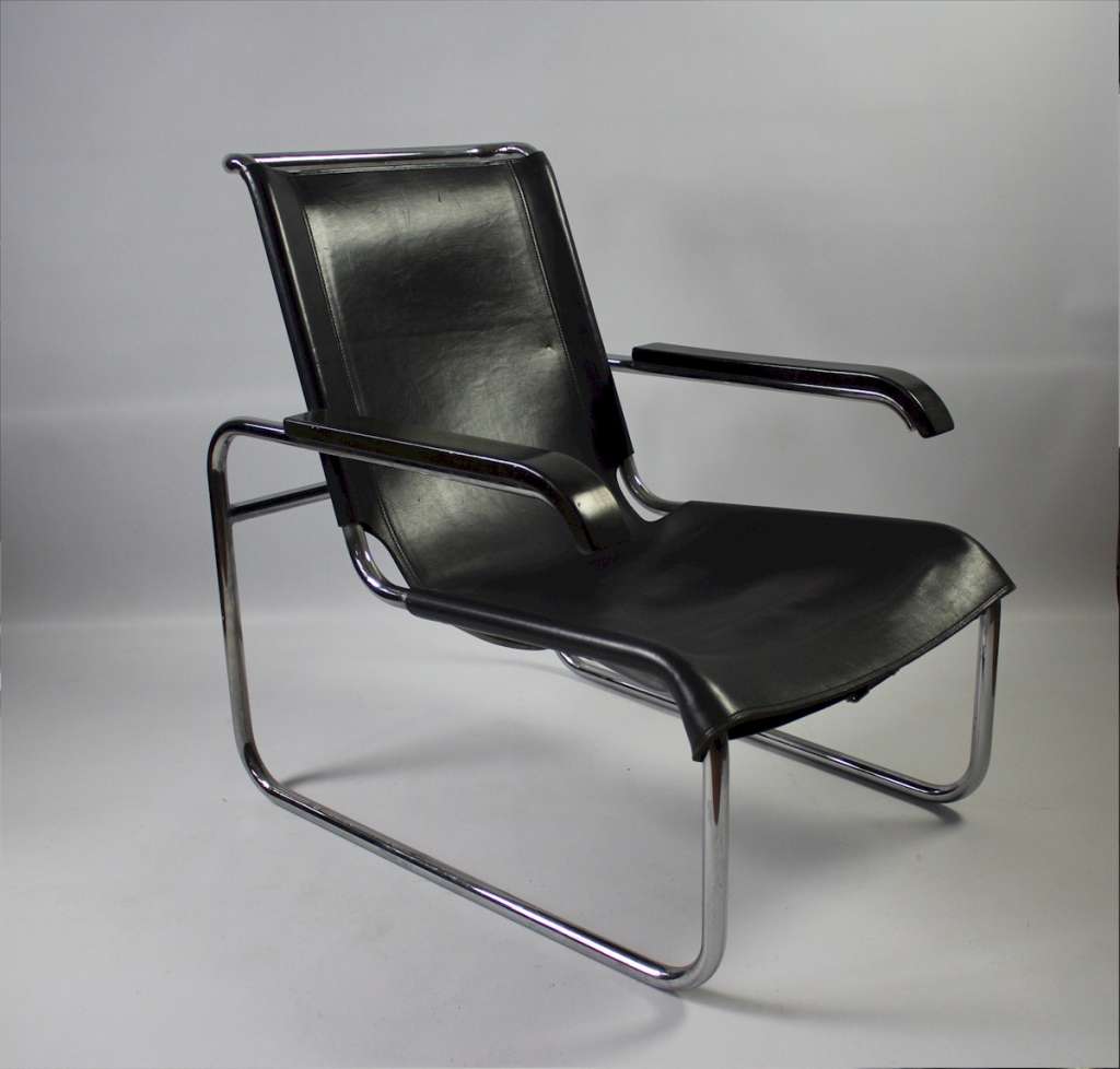 Bauhaus Model B35 Lounge Chair by Marcel Breuer for Thonet