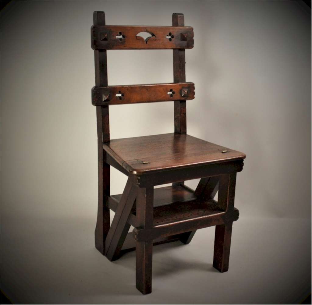 Metamorphic library chair / steps