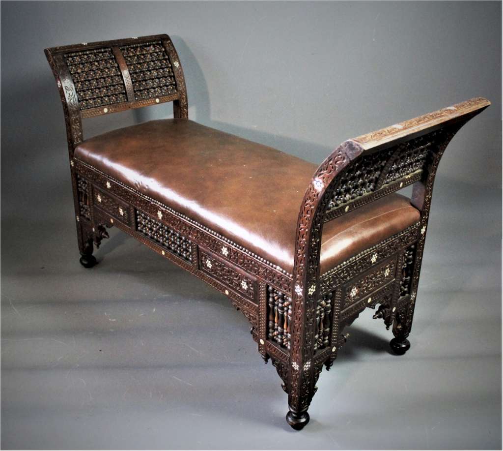 Moorish Window seat Early C20th in the taste of Liberty & Co