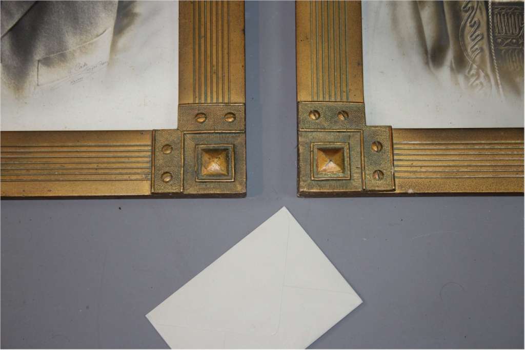 Wonderful Nouveau frames with Nantes couple.