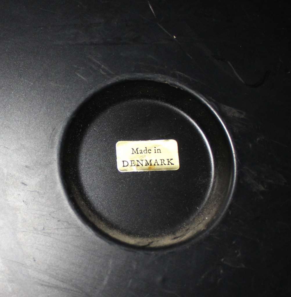 Vintage 1970's Orange round plastic mirror