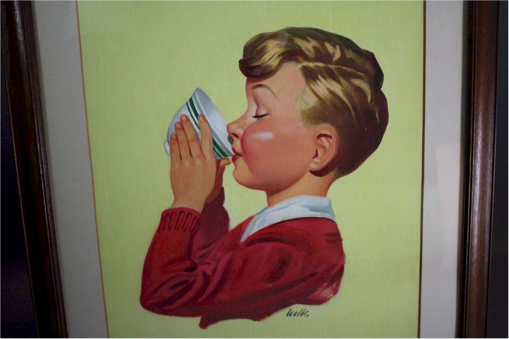 Original artwork for Ovaltine by Wells