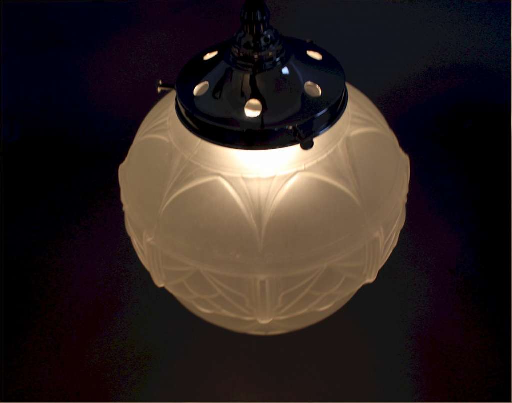 Good pair of art deco hanging lamp shades SOLD Art Furniture