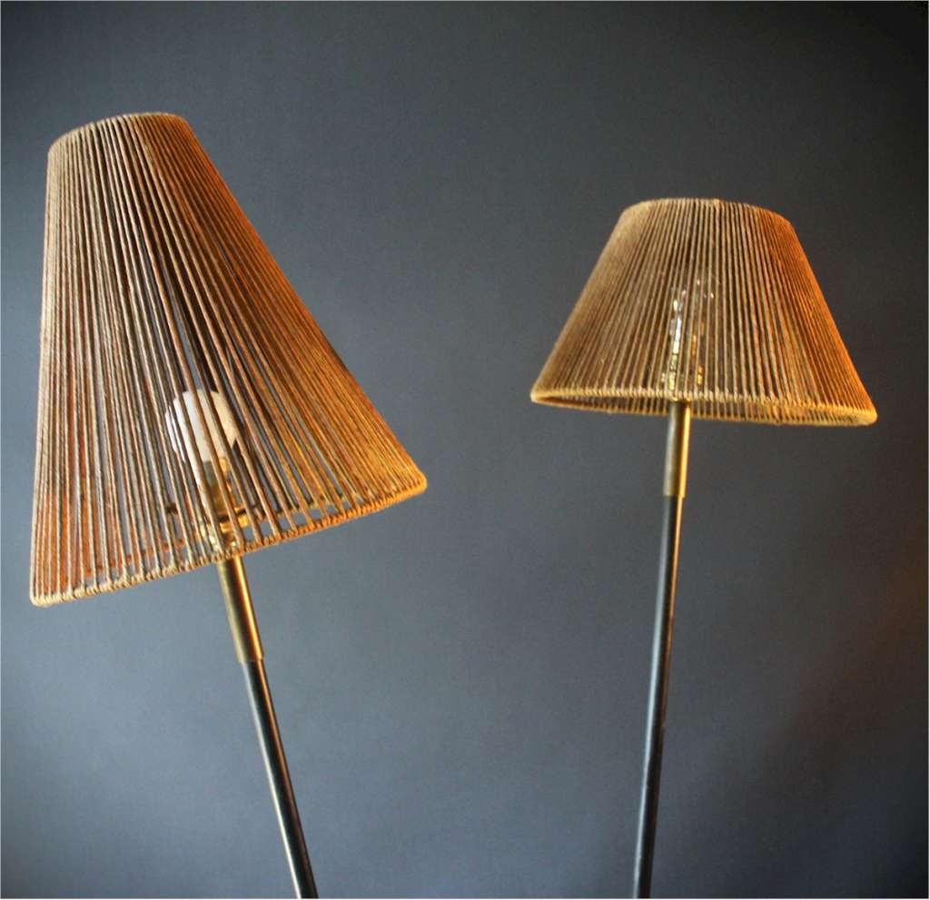 Vintage palette floor lamp