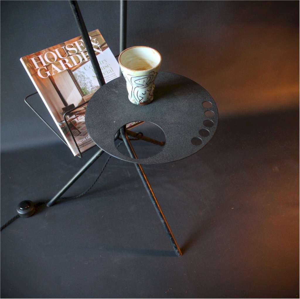 Vintage palette floor lamp