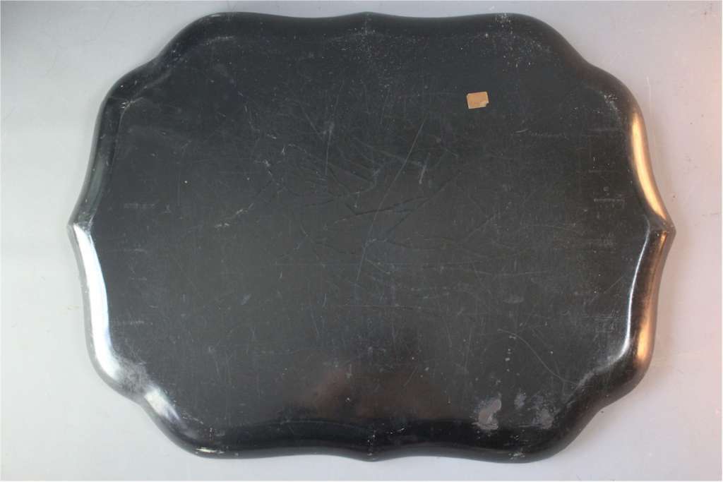 Victorian Papier Mache tray ebonised
