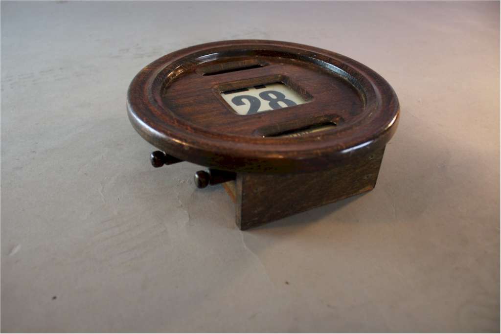 Edwardian office wall mounted perpetual calendar c1910