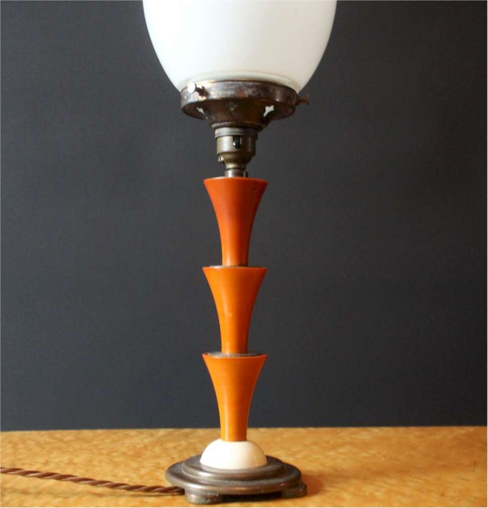Art Deco Phenolic table lamp