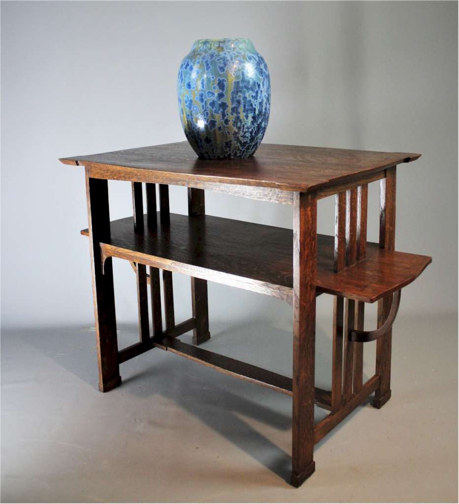 Pierrefonds pottery vase with fine blue crystalline glaze