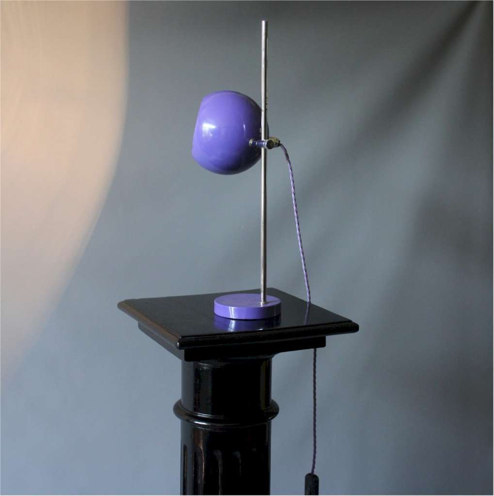 1970's purple eyeball table lamp