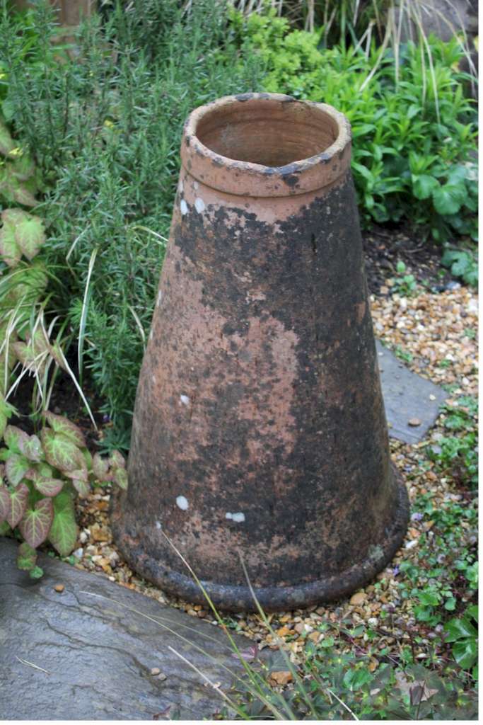 Antique garden terracotta rhubarb enforcer