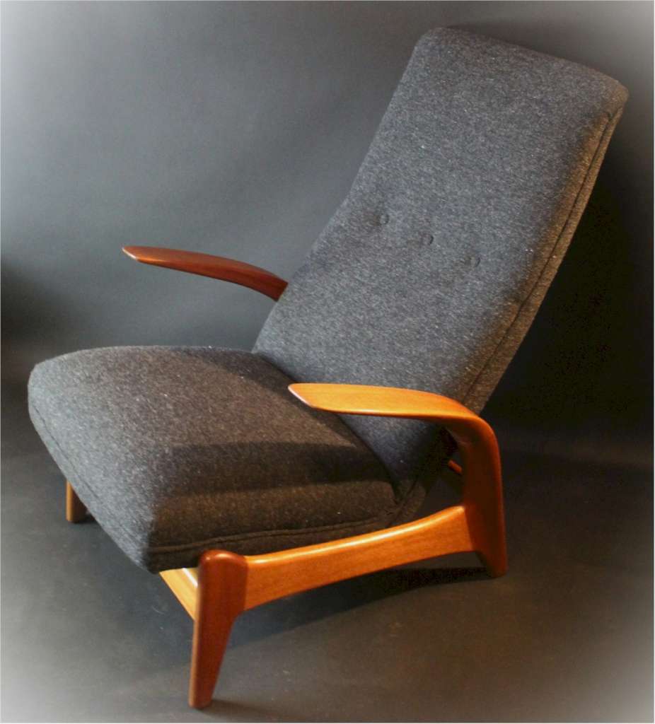 Mid Century Rock 'N' Rest Teak Armchair By Gimson & Slater