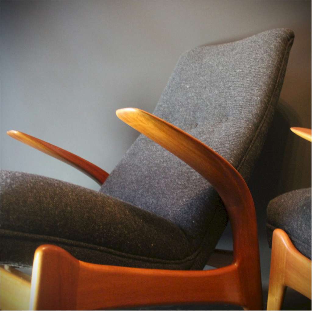 Mid Century Rock 'N' Rest Teak Armchair By Gimson & Slater