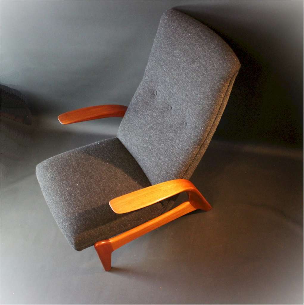 Mid Century Rock 'N' Rest Teak Armchair By Gimson & Slater