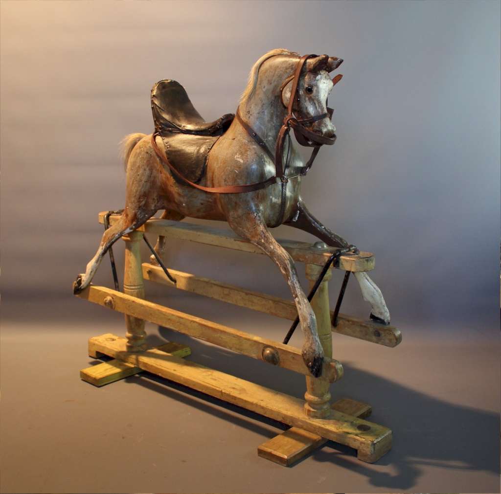 Lines Bros antique rocking horse.