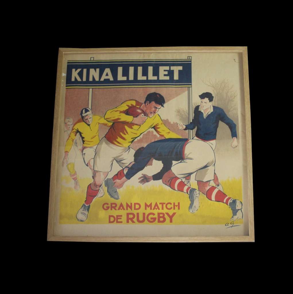 Grand Match De Rugby, poster Kina Lillet