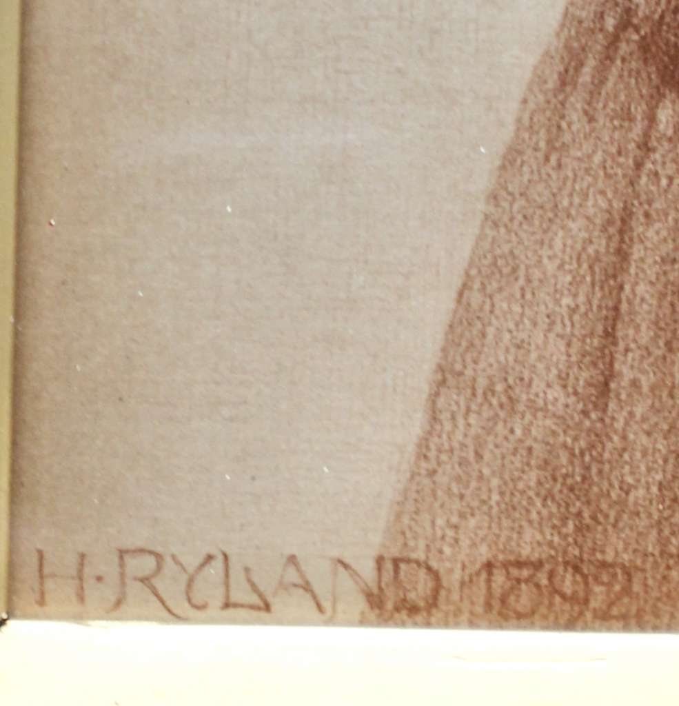 Pre-Raphaelite print by Henry Ryland