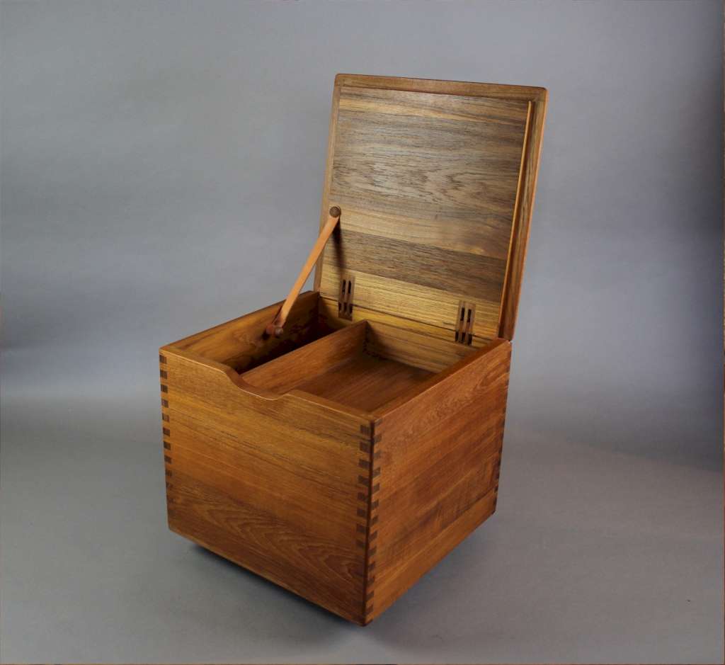 Danish teak mid century storage box by Salin Mobler